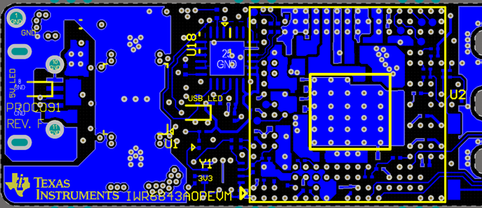 Bottom side of the PCB Layout around the sensor and PMIC regions.png